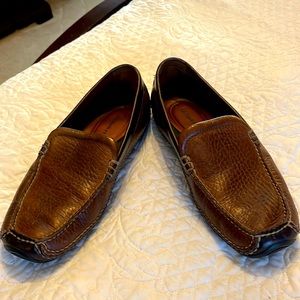 Men’s H S Trask all leather driving loafers 10M brown used great condition